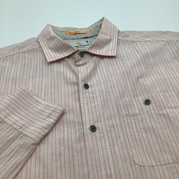 Tommy Bahama Other - Tommy Bahama Jeans Island Crafted Mens LS Button Up Shirt Orange Size M.
